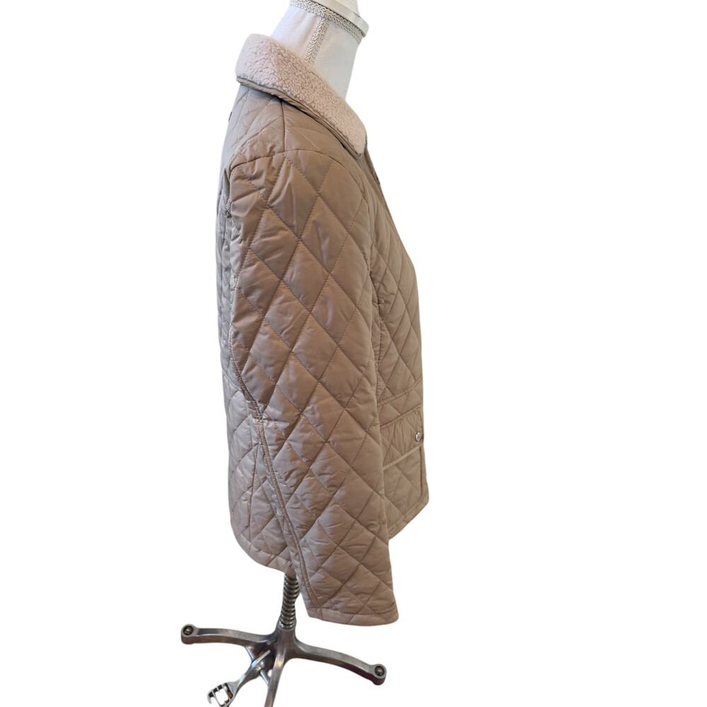 Ralph Lauren LRL Short Diamond Quilted Jacket Birch Tan S - Picture 4 of 7